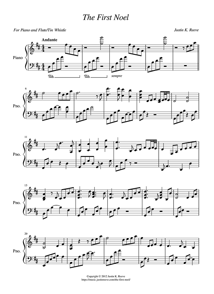 The First Noel Sheet Music